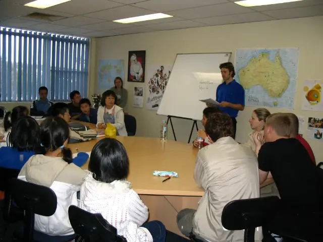 Barry teaching in Australia