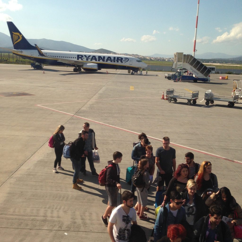 Boaring Ryanair - view from my seat