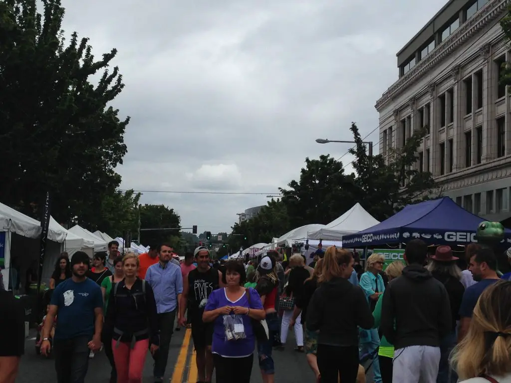 Getting busy at the Ballard Seafood Fest