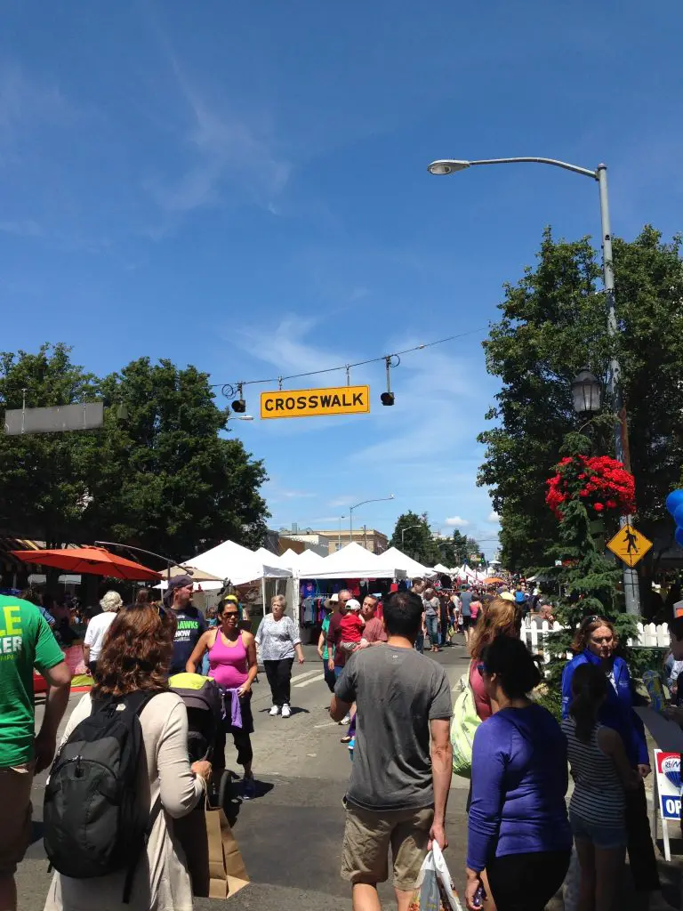 Busy at the West Seattle Summer Fest too