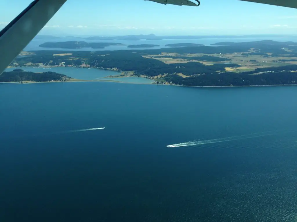 View flying to the San Juans on Kenmore Air