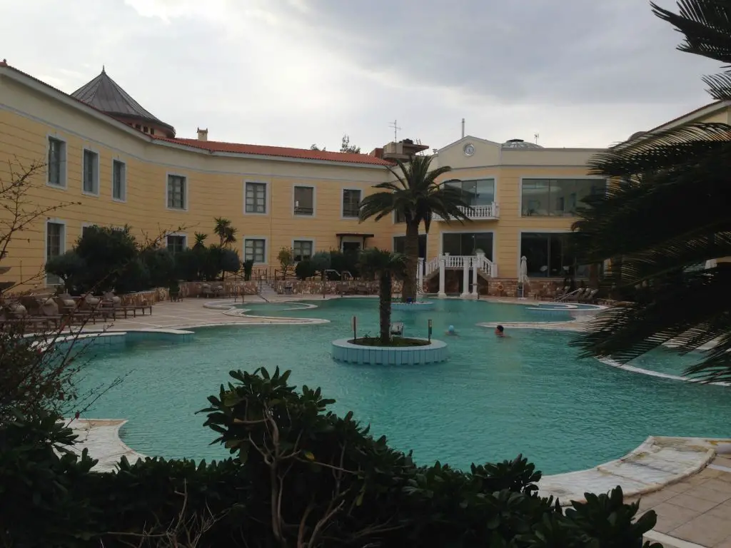 Outdoor pool at the Thermae Spa Hotel - Evia