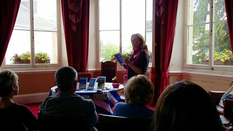 Presenting in the Mayor's Room - Tiverton Town Hall - Tiverton Literary Festival 2016