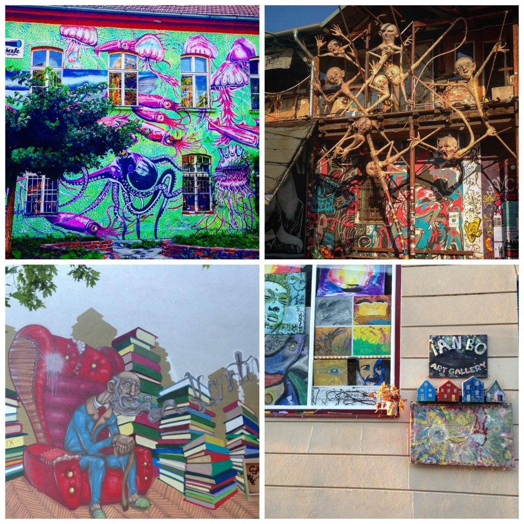 Metelkova district of Ljubljana - with its random street art and eclecticness