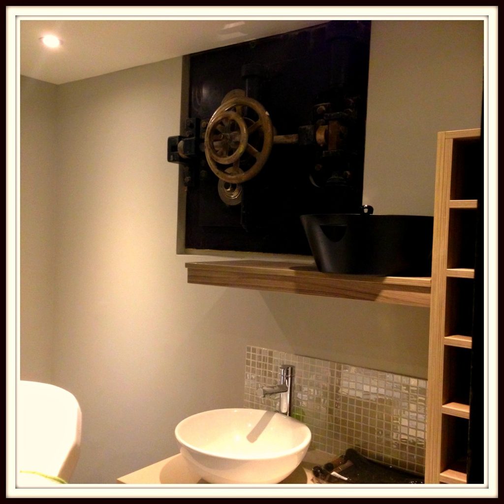 An example of a spa room with the old bank vault features at Bristol Harbour Hotel