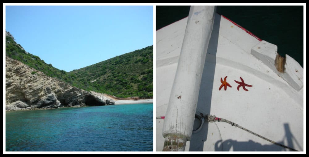 Beautiful beaches of Alonissos island, Greece. Some only accessible by boat