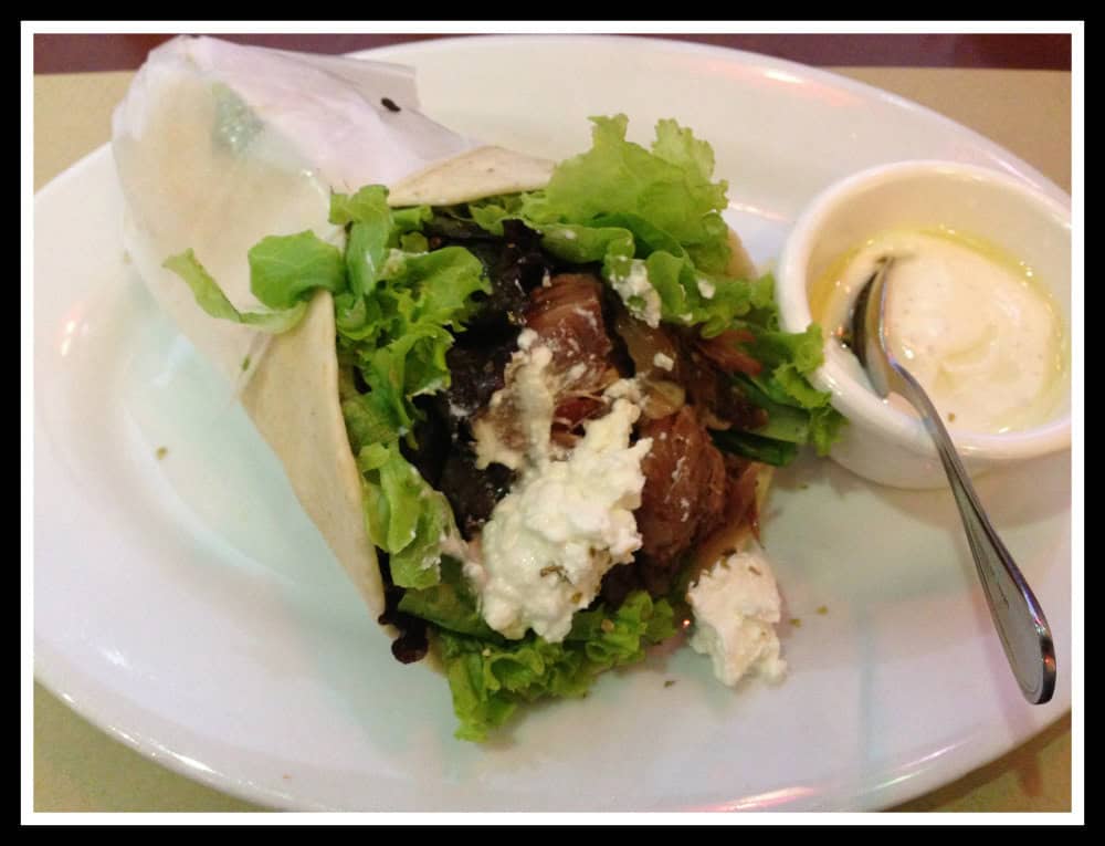 Gyros found on Mykonos island, Greece
