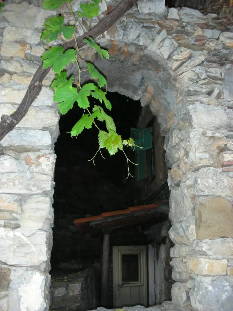 Houses abandoned after the 1965 earthquake - Chora - Alonissos island, Greece. Life Beyond Borders