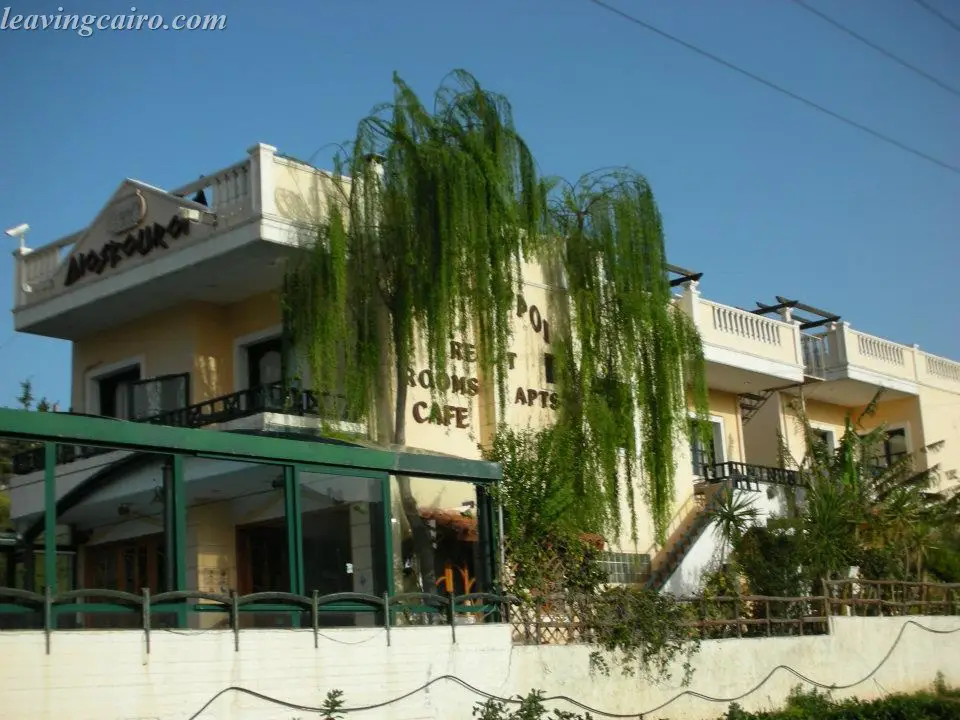 Guesthouse I stayed in in fishing village of Agia Pelagia, Crete.