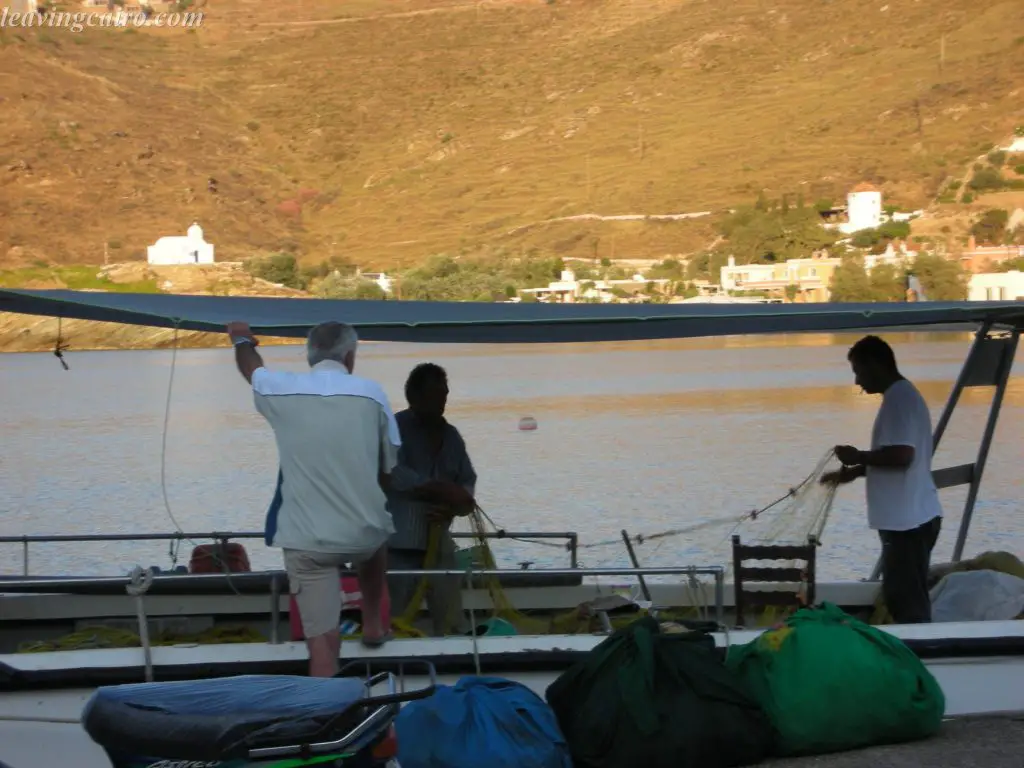 Fishermen going about their day on the Greek island of Kea - LifeBeyondBorders