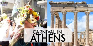 Apokries - Carnival time in Athens, Greece. Better than Venice and Rio! Come and celebrate carnival in Athens, Greece. "Metaxourgeio Carnival" (CC BY 2.0) by Meta Lands and Acropolis image by Anestiev
