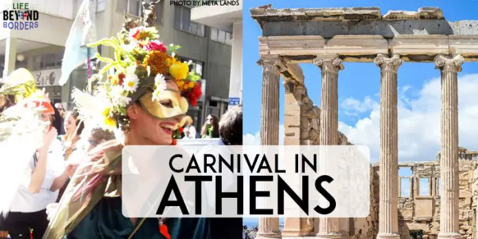Carnival time in Athens, Greece. Better than Venice and Rio! Come and celebrate carnival in Athens, Greece - Carnival Image © Meta Lands and Acropolis Image © Anestiev Apokries - Carnival time in Athens, Greece. Better than Venice and Rio! Come and celebrate carnival in Athens, Greece.