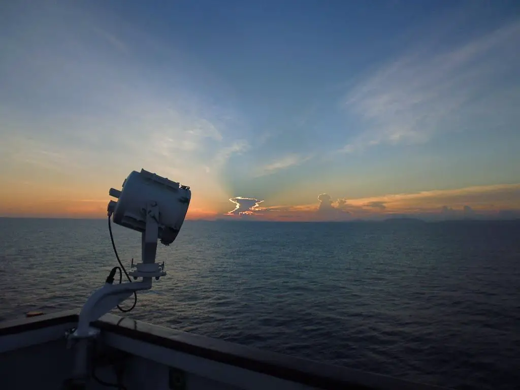 Gorgeous sunset, my last night on the ship in South China Sea