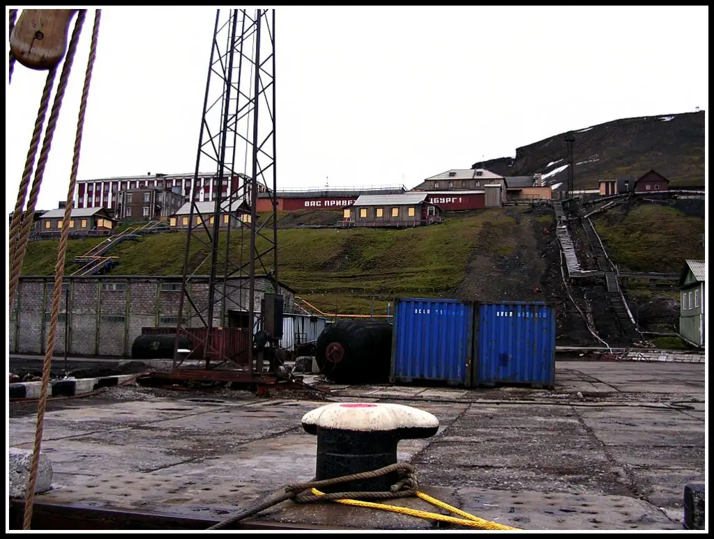 Barentsberg dock - we were warned to NOT go into the toilet - Travelling the Arctic. Life Beyond Borders