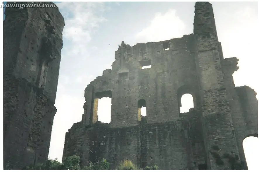 Ruins of Corfe Castle in the village of Corfe, Dorset. LifeBeyondBorders