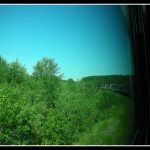 View from VIA Rail carriage from Winnipeg to Churchill, Manitoba, Canada