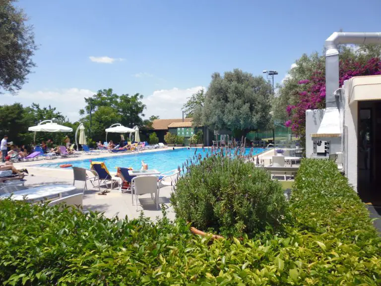 An oasis in Athens city on a hot day