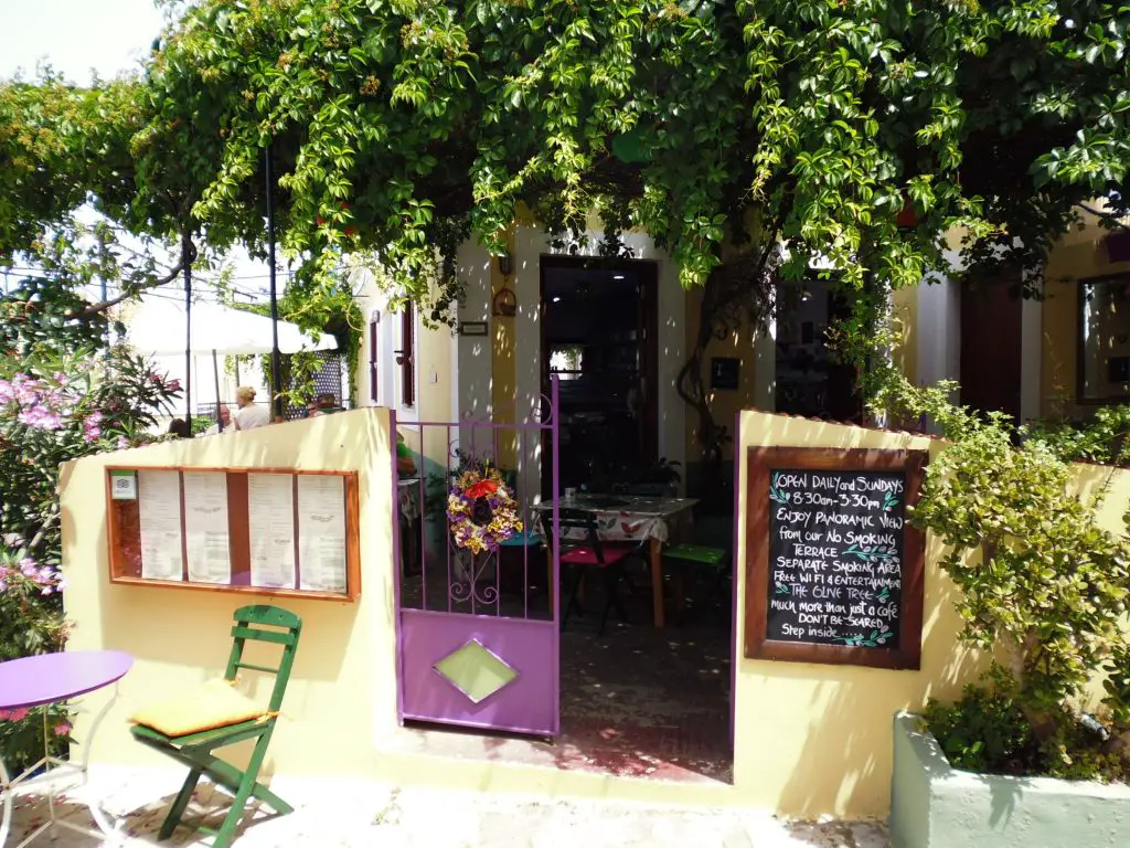 Olive Tree Cafe on Symi island - Greece. Life Beyond Borders
