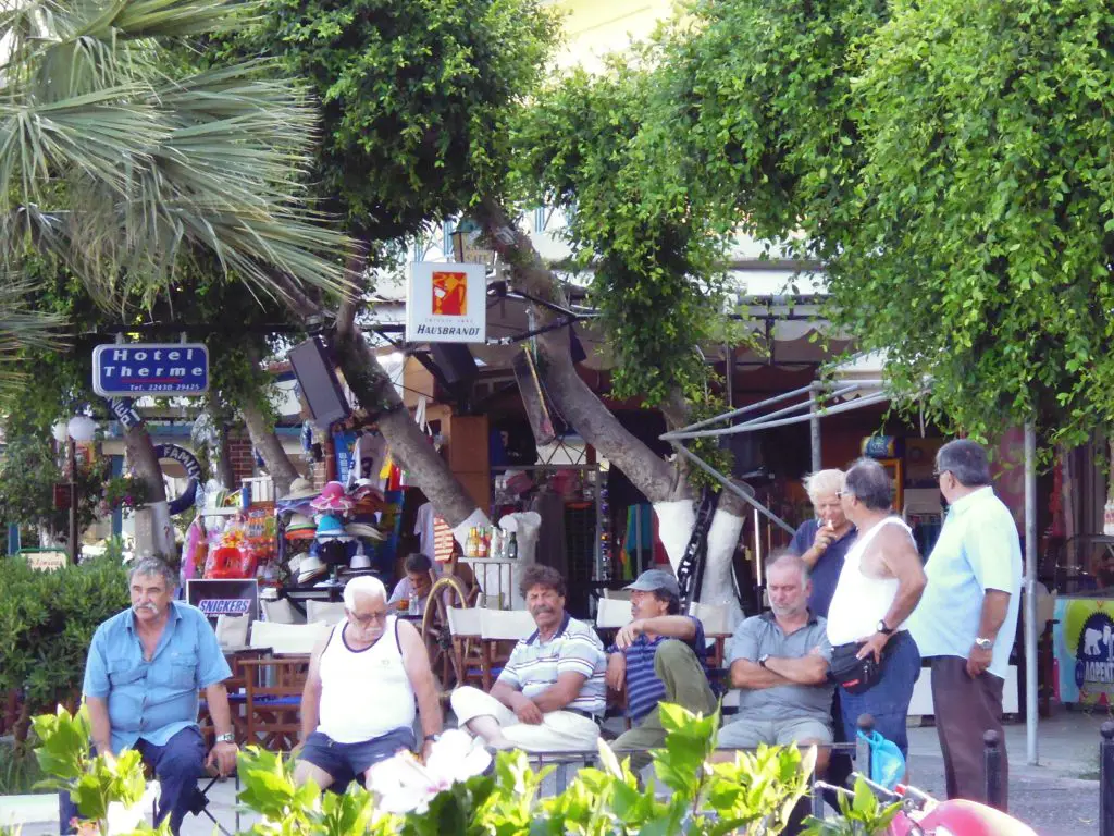 Locals going about their day on Kalymnos island, Greece - LifeBeyondBorders