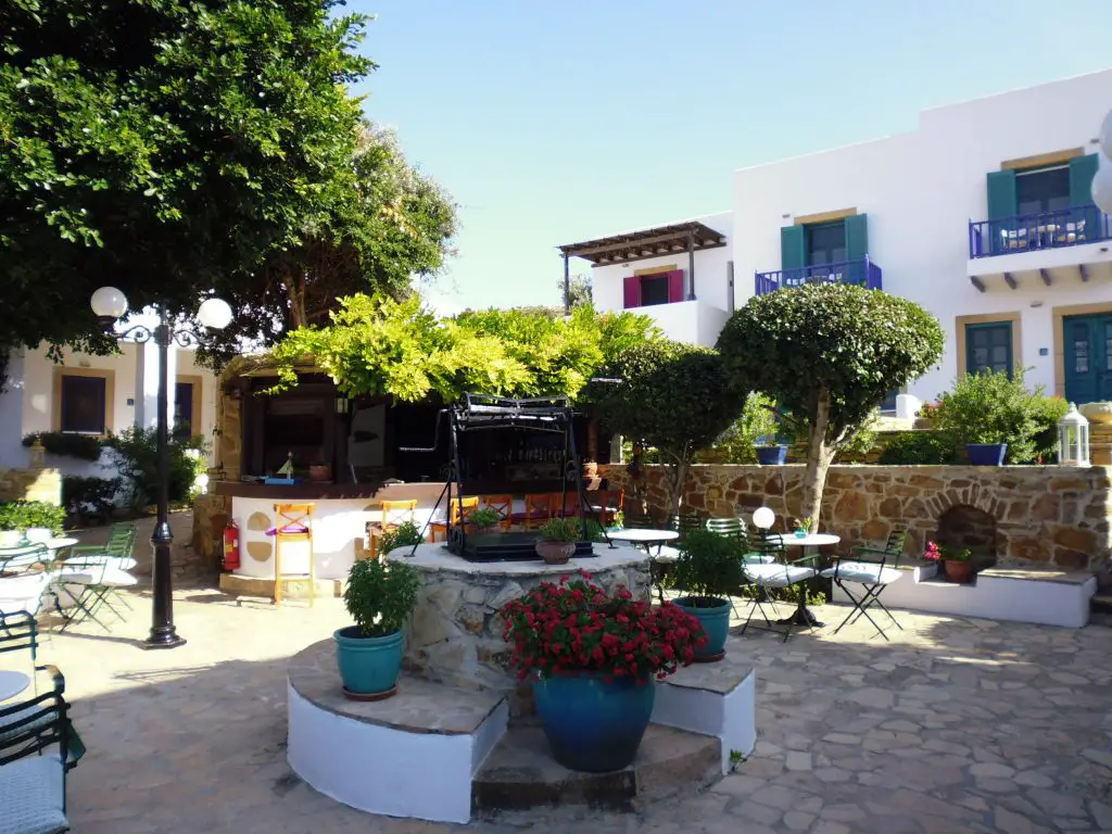 Nefeli Hotel's gorgeous grounds on Leros island, Greece - LifeBeyondBorders