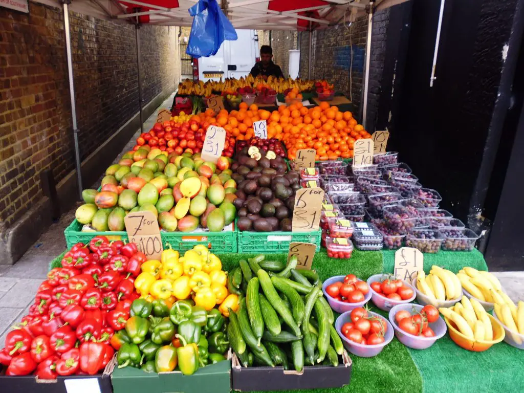 Colourful fruit & veg on display at London's East Street Market - LifeBeyondBorders