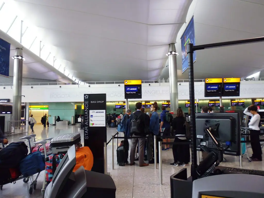 Check-in at the Queen's Terminal - LHR Terminal 2. Life Beyond Borders