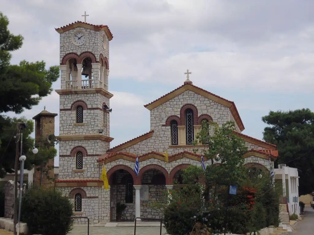 Church in Peania town - Athens, Greece. Accommodation near Athens Airport. LifeBeyondBorders