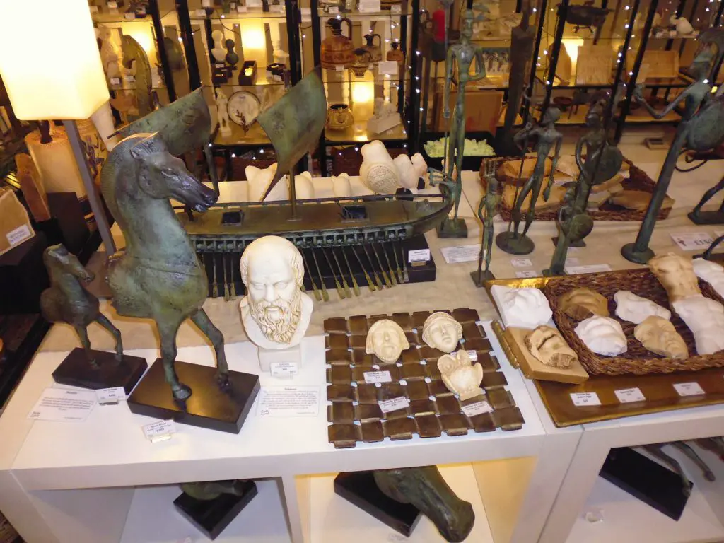 Artifacts for sale at It's All Greek