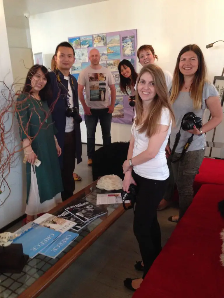 Great to bring the Travel Bloggers Greece together at the China Meets Greece exhibition
