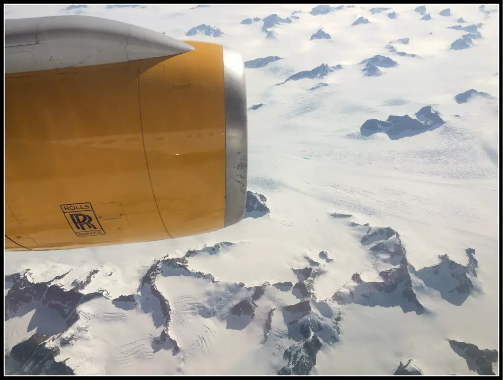 Flying over Greenland with Icelandair to get from Reykjavik to Seattle - LifeBeyondBorders