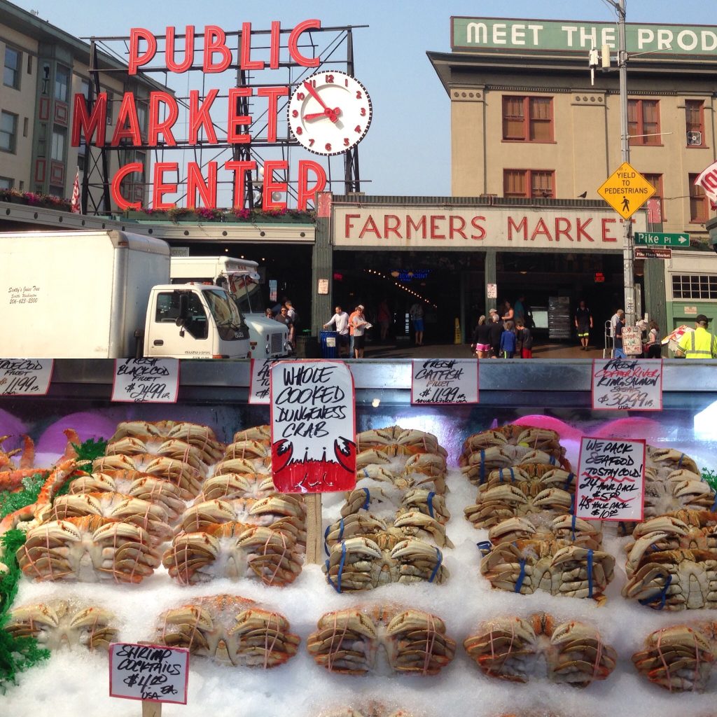 Look at all this great fish on offer at Pike Place Market - Seattle. Life Beyond Borders