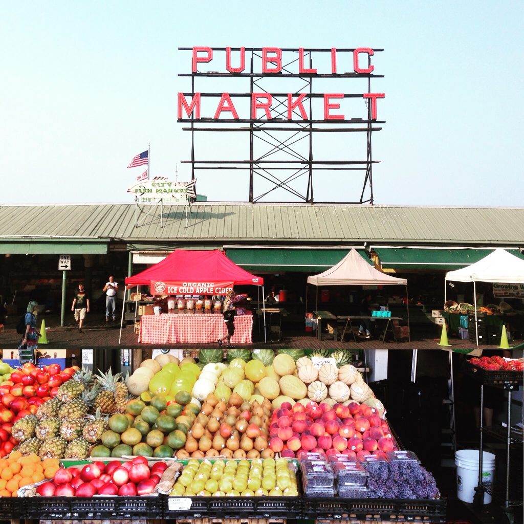 Anyone for fresh vegetables? Pike Place Market - Seattle. Life Beyond Borders