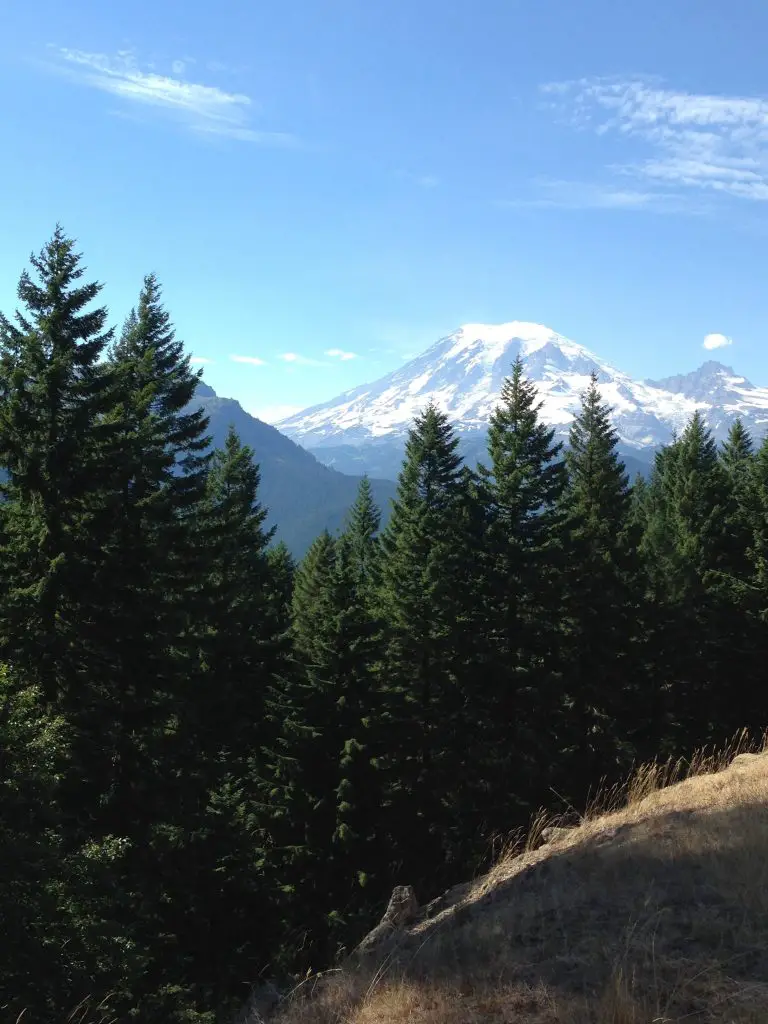 Gorgeous Mout Rainier as we approach her