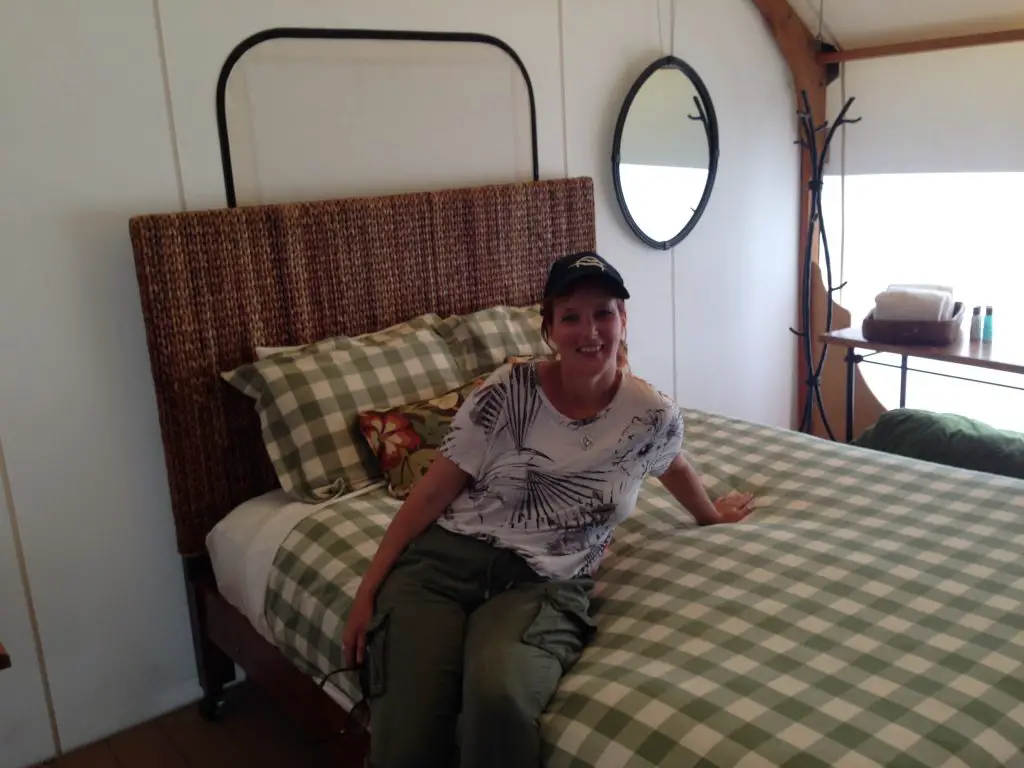 Excited to be in my canvas cabin, glamping at Lakedale Resort on San Juan Island, Pacific Northwest. LifeBeyondBorders