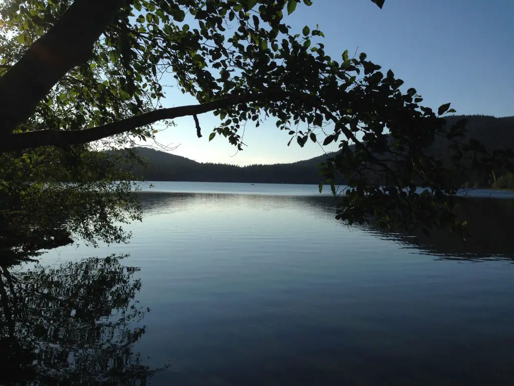 View of Cascade Lake from my Leanto Glampsite - Moran State Park, Orcas Island. Glamping in the Pacific Northwest. LifeBeyondBorders