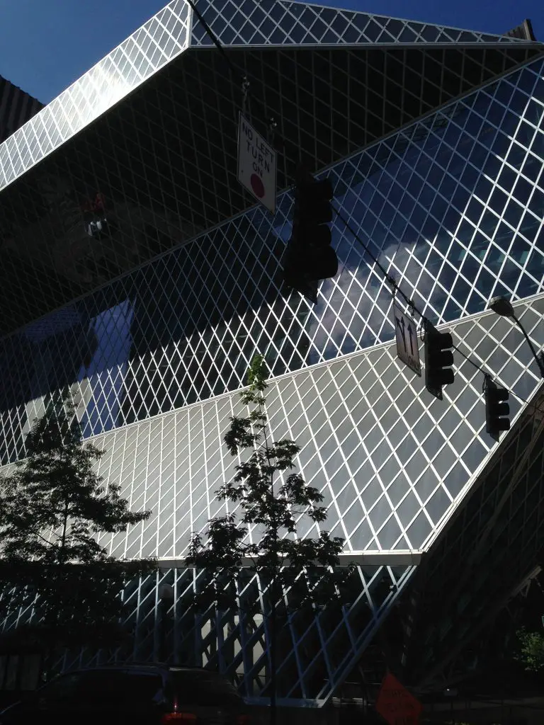 Outside of Seattle Public Library