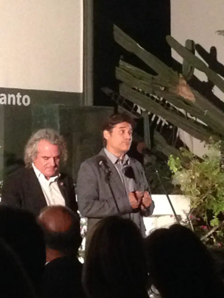 Andonis Kioukas, Director (left) and Georges Corraface at the Delos Premier