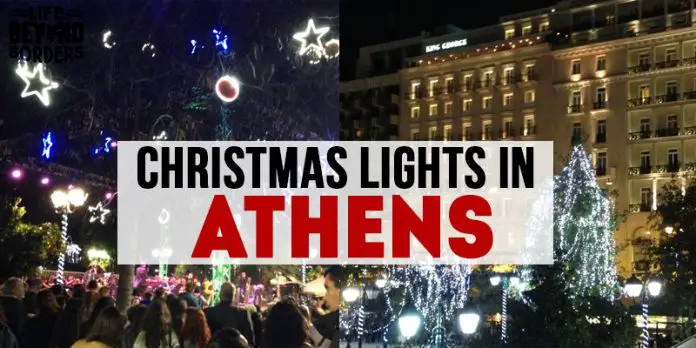 Lumières de Noël à Athènes - Grèce