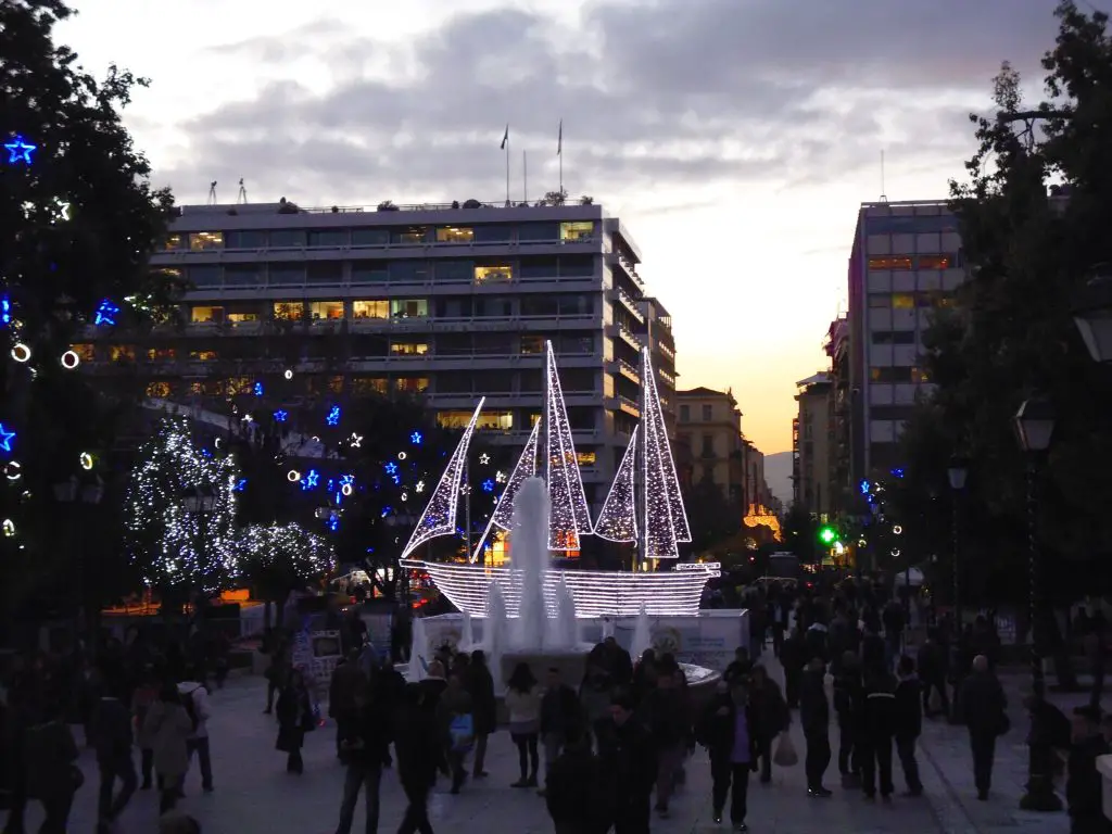 Christmas Ship in 2013 - Christmas Lights in Athens. Life Beyond Borders