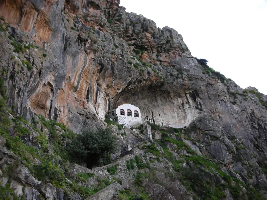 Walk up to the small chapel