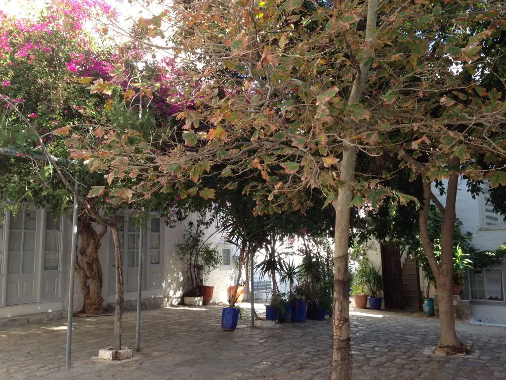 Square / platia on Hydra from a scene from "For Your Eyes Only". Three Greek islands - One day. LifeBeyondBorders