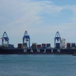 Our ship from across the harbour – La Spezia – resize