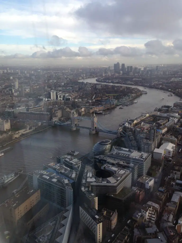 Tower Bridge from The Shard Observation Deck