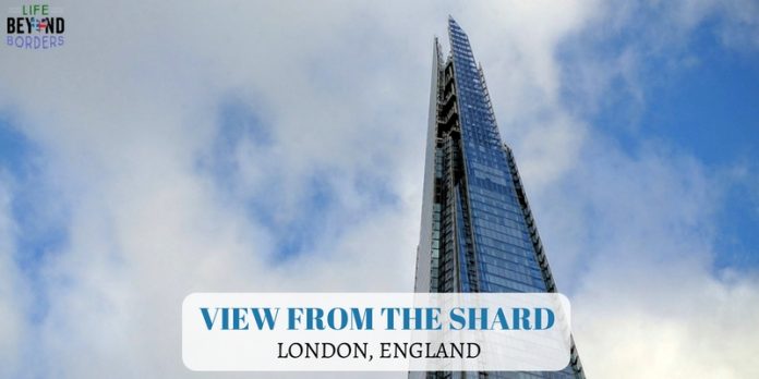 View from the Shard - London England