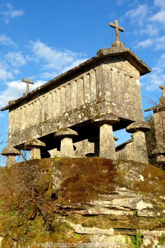 Espigueiros - medieval grain storage in Peneda Gerês National Park. A perfect day trip from Porto Portugal. Life Beyond Borders