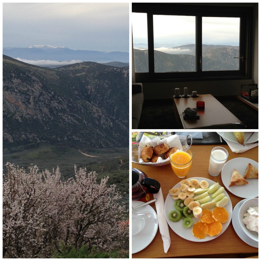 Breakfast with a view in Elafivolia Suites and Apartments - Arachova - Greece Out Of Season