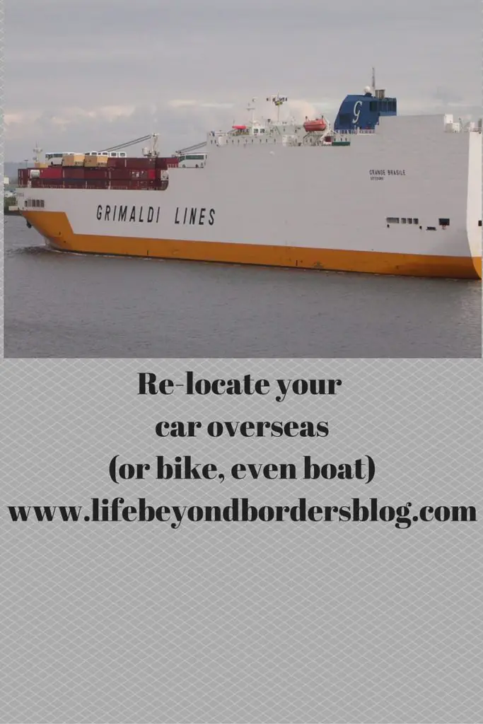 Moving Overseas - ship your car