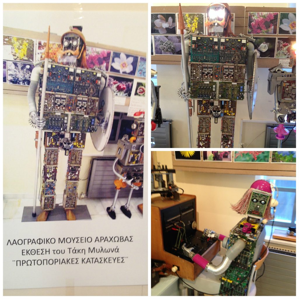 Robotic visiting exhibition at Arachova 