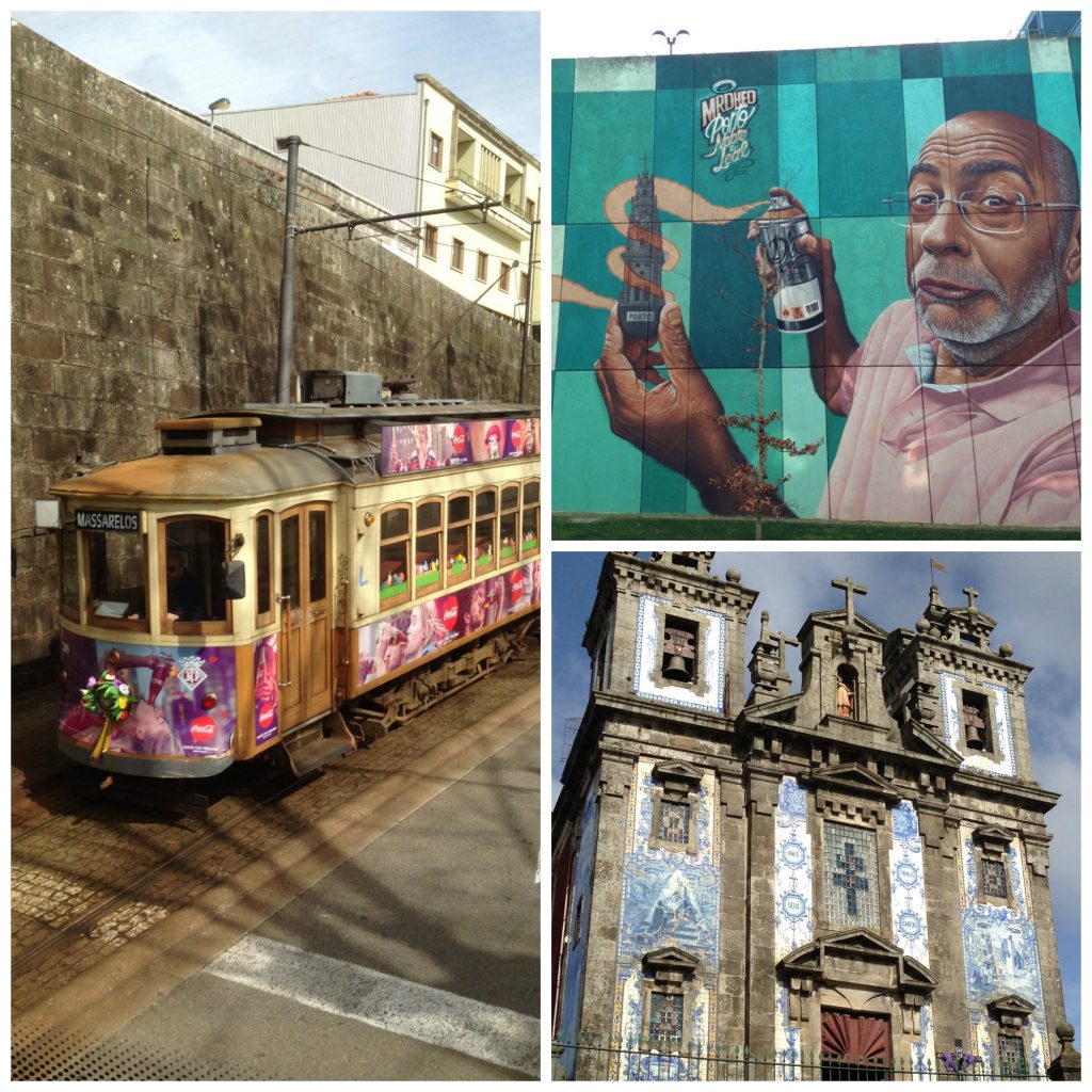 Some of the lovely architecture, street art and local transport you'll find in Porto. Life Beyond Borders