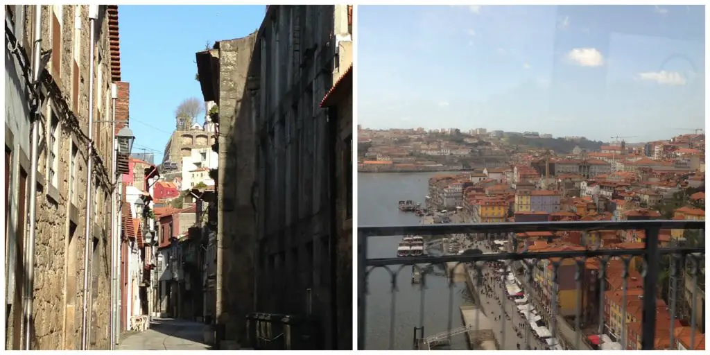 Streets of Villa Nova and looking back to Ribeira district. Life Beyond Borders